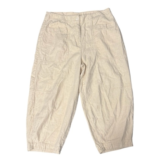 Poetry Cream Hemp Blend Pants Size 14 - Picture 3 of 6